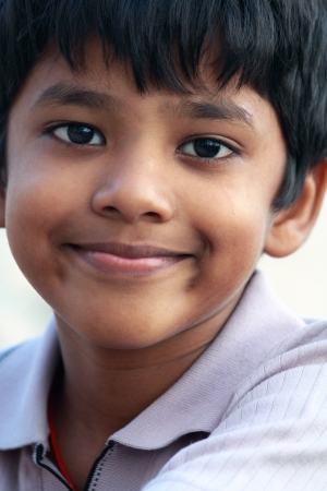 Portrait of Indian Little Boyの写真素材