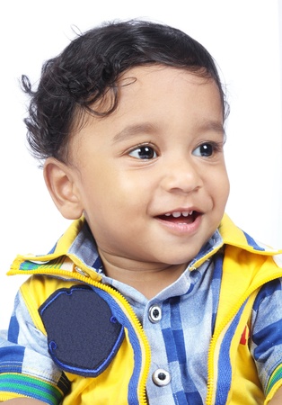 Portrait of Indian Cute Babyの写真素材