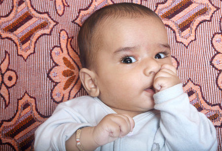 Four-month old baby with Expression 