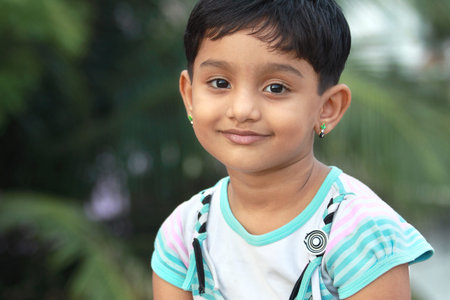 Portrait of Indian Cute Girl