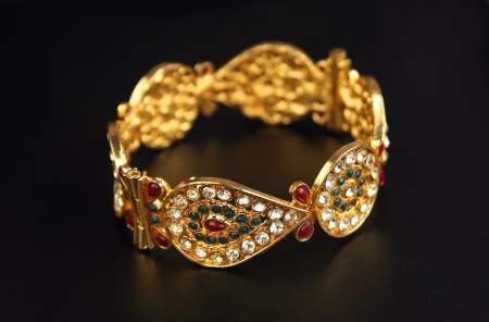 Indian Traditional Gold Bangleの写真素材
