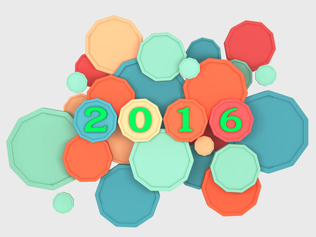 New Year 2016の写真素材