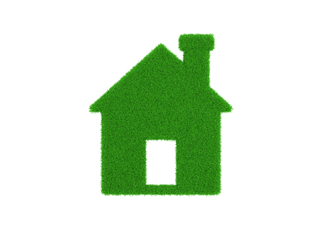 Grass 3D Home Modelの写真素材