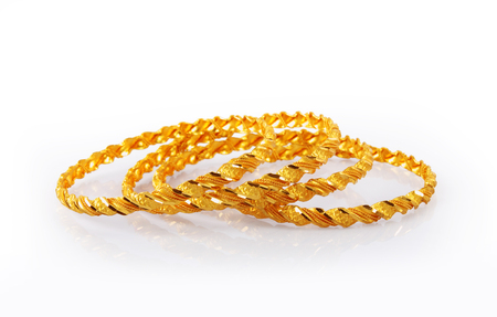 Indian Traditional Gold Banglesの写真素材