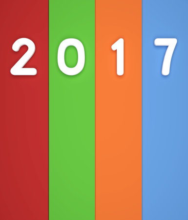 New Year 3D Rendering Image