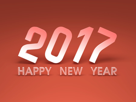 New Year 3D Rendering Imageの写真素材