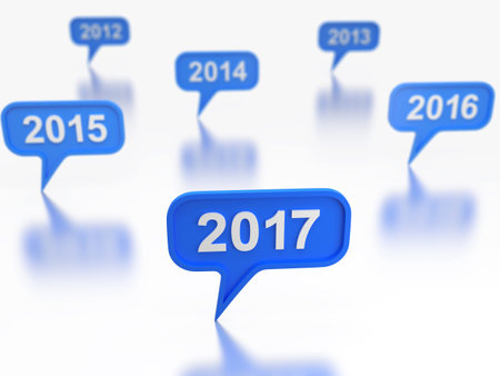 New year - 3D Rendering image