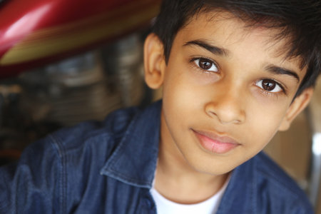 Portrait of indian boy Posing to Camera