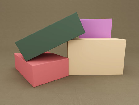 Packaging Container - 3D Rendered Image