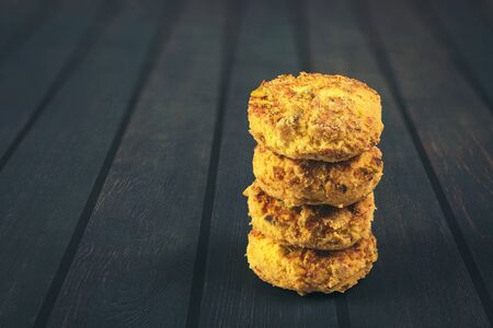 Indian Home made sweet biscuitsの写真素材