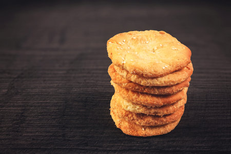 Indian Homemade sweet rusk or biscuits