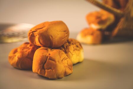 Indian home made hamburger bunsの写真素材