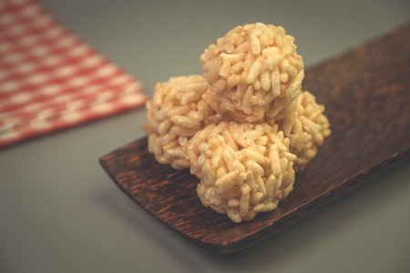 Indian Traditional Snacks Puffed Rice Balls