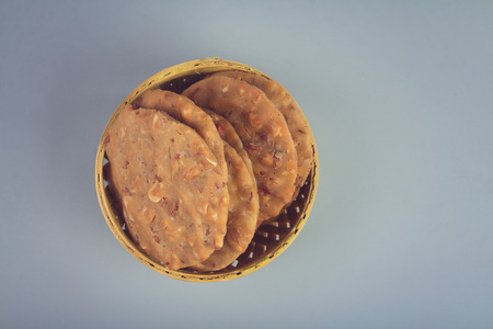 South Indian Home Made Spicy thattai snacksの写真素材