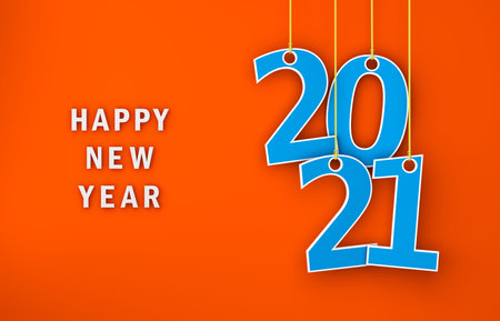 New Year 2021 Creative Design Concept - 3D Rendered Image