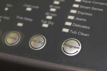 Laundry waching machine program panel