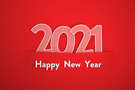 New Year 2021 Creative Design Concept - 3D Rendered Image
