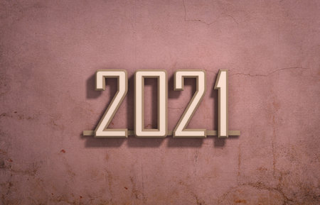 New Year 2021 Creative Design Concept - 3D Rendered Image
