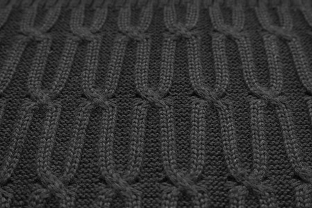 patterned knitted voluminous textile background or textureの写真素材