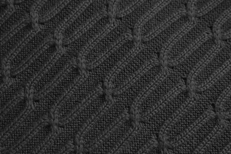 patterned knitted voluminous textile background or textureの写真素材