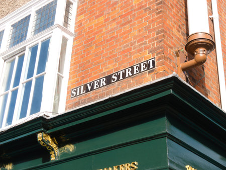 Silver Street sign in Cambridge, United Kingdom