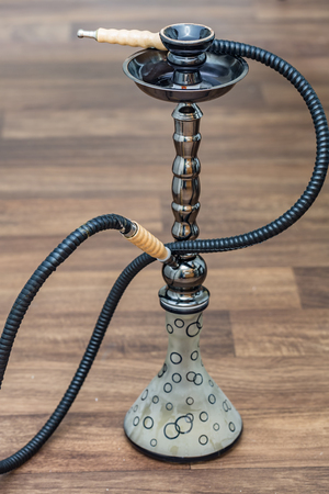 Hookah on the wooden background.の写真素材