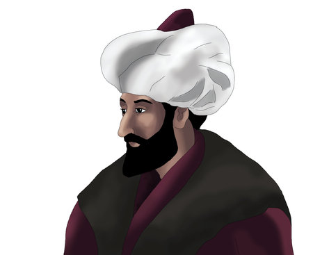 Illustration of emperor portrait