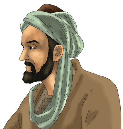 Portrait of man with traditional clothesの写真素材