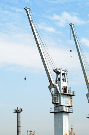 harbor craneの写真素材