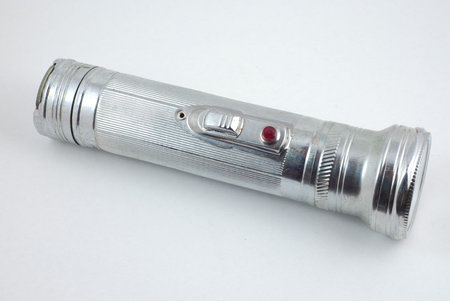Old metal flashlight 
