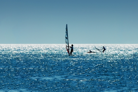 Windsurfingの写真素材