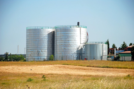 Wheat field and countryside sceneryのeditorial素材