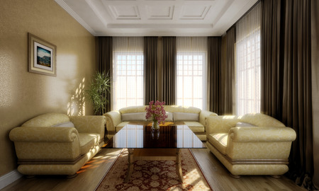 3D Room renderのeditorial素材