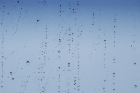 Water drops on glassの写真素材