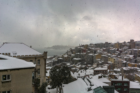 snow landscapeの写真素材