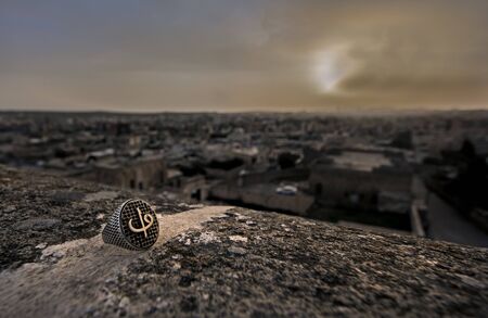 We are in Mardin's pear Midyat. It is one of the places that should be seen with its architecture, lifestyle and cultural richness.の写真素材