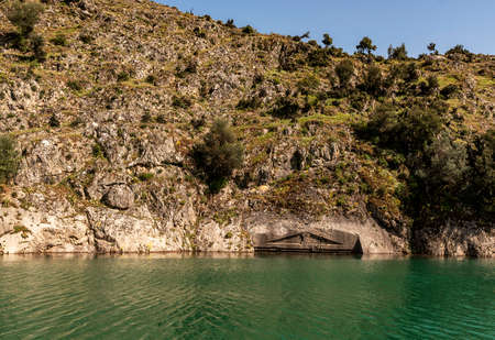 04/07/2019, Bozdogan, Aydin, Turkey, Interesting that the name and location with stunning views in mind, Turkey's new tourism point was Arapapisti Canyonのeditorial素材