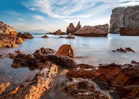 Hekataios of Miletus wrote about Myonnesos (ÃÄ±fÄ±t Fortress or Fare, Rat Island) in the article he wrote about 500 BC.のeditorial素材