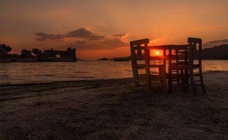 sunset at the heraklia Kapikiri Bafa