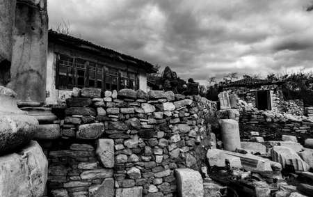 Stratonikeia Ancient City, known as "City of Gladiators", who hosted many civilizations throughout history in Eskihisar Quarterのeditorial素材