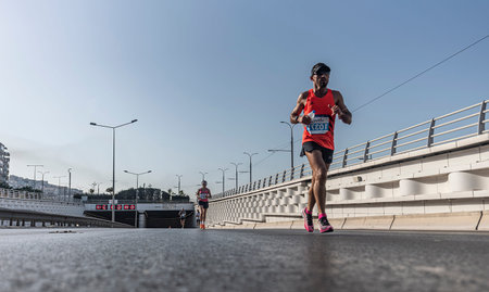 10/04/2020, Konak, Turkey, Izmir Marathon organized by Izmir Municipality was run