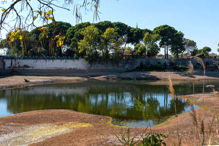 drought threatens all wetlands, one of which is Adala (Hermos) canyonの写真素材