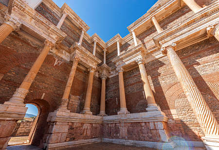 The ruins of the ancient city of Sardes, the capital of the Lydian State, are located in the town of Sart in Salihli district today.のeditorial素材