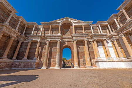 The ruins of the ancient city of Sardes, the capital of the Lydian State, are located in the town of Sart in Salihli district today.のeditorial素材