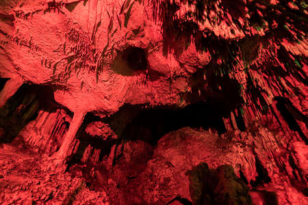 Dodurgalar-KeloÄlan Cave is located on the KeloÄlanlar Side facing the southeast in the Bucak Ä°Ã§i locality of KaradaÄ. TRT introduced this region and the cave. In addition, in 2003, the 3 km asphalt highway connection was completed and opened to domestic and foreign tourism.の写真素材