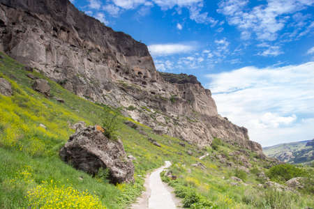 Vardzia cave monastery in Georgia.の写真素材