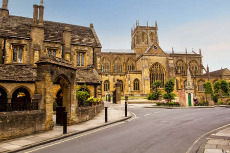 Sherborne Abbey, The Abbey Church of St. Mary the Virgin, Church in Sherborne in the English county of Dorset.の写真素材