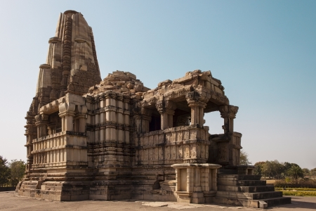 Duladeo Temple at Khajuraho. The southern group of temples. UNESCO World Heritage Site.の写真素材