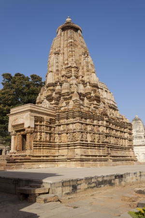 Vamana temple. Included in the eastern group of the Brahmanical temples at Khajuraho.の写真素材
