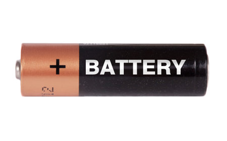 AA  battery isolated on white